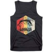 Retro Googan Fish Fishing Vintage Sunset Funny Fisherman Fan Tank Top