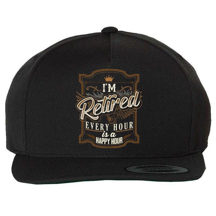 Retiret Gifts Funny Im Retired Wool Snapback Cap