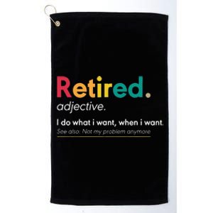 Retirement Gifts For Women Funny Retirement Gifts For Men Platinum Collection Golf Towel