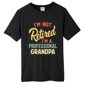 Retired Grandpa For Funny Fathers Day Grandpa Tall Fusion ChromaSoft Performance T-Shirt