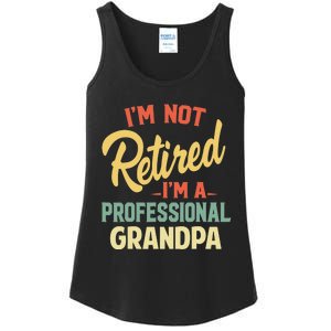 Retired Grandpa For Funny Fathers Day Grandpa Ladies Essential Tank