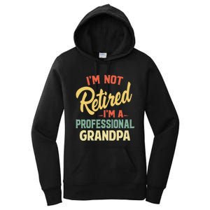 Retired Grandpa For Funny Fathers Day Grandpa Women's Pullover Hoodie