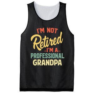 Retired Grandpa For Funny Fathers Day Grandpa Mesh Reversible Basketball Jersey Tank