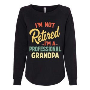 Retired Grandpa For Funny Fathers Day Grandpa Womens California Wash Sweatshirt