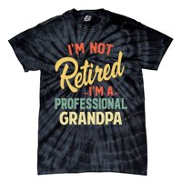 Retired Grandpa For Funny Fathers Day Grandpa Tie-Dye T-Shirt