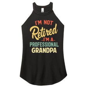 Retired Grandpa For Funny Fathers Day Grandpa Women's Perfect Tri Rocker Tank