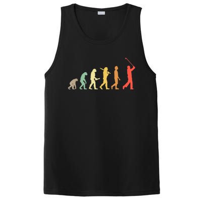 Retro Golf Funny Evolution Gift For Golfers & Golf Players PosiCharge Competitor Tank