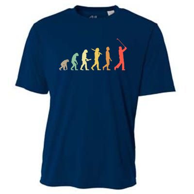 Retro Golf Funny Evolution Gift For Golfers & Golf Players Cooling Performance Crew T-Shirt