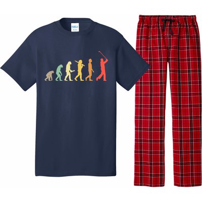 Retro Golf Funny Evolution Gift For Golfers & Golf Players Pajama Set