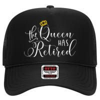 Retirement Gift For Women Queen Funny High Crown Mesh Back Trucker Hat