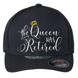 Retirement Gift For Women Queen Funny Flexfit Unipanel Trucker Cap