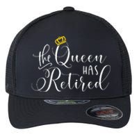 Retirement Gift For Women Queen Funny Flexfit Unipanel Trucker Cap