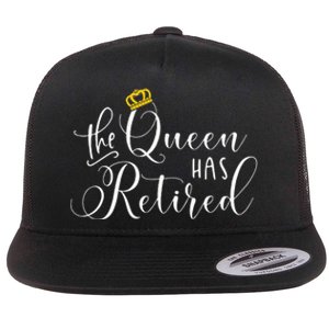 Retirement Gift For Women Queen Funny Flat Bill Trucker Hat