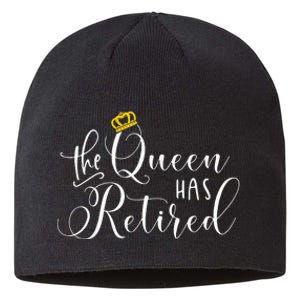 Retirement Gift For Women Queen Funny Sustainable Beanie