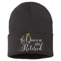 Retirement Gift For Women Queen Funny Sustainable Knit Beanie