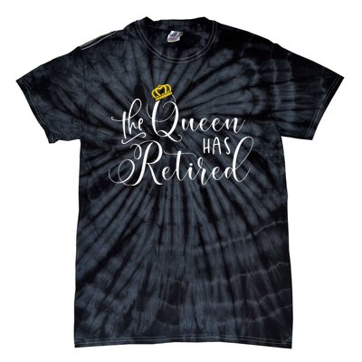 Retirement Gift For Women Queen Funny Tie-Dye T-Shirt