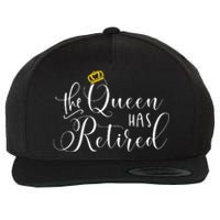 Retirement Gift For Women Queen Funny Wool Snapback Cap