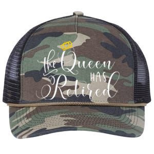 Retirement Gift For Women Queen Funny Retro Rope Trucker Hat Cap