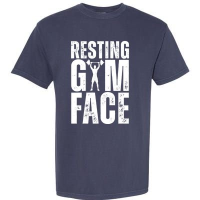 Resting Gym Face Funny Gym Quote Garment-Dyed Heavyweight T-Shirt