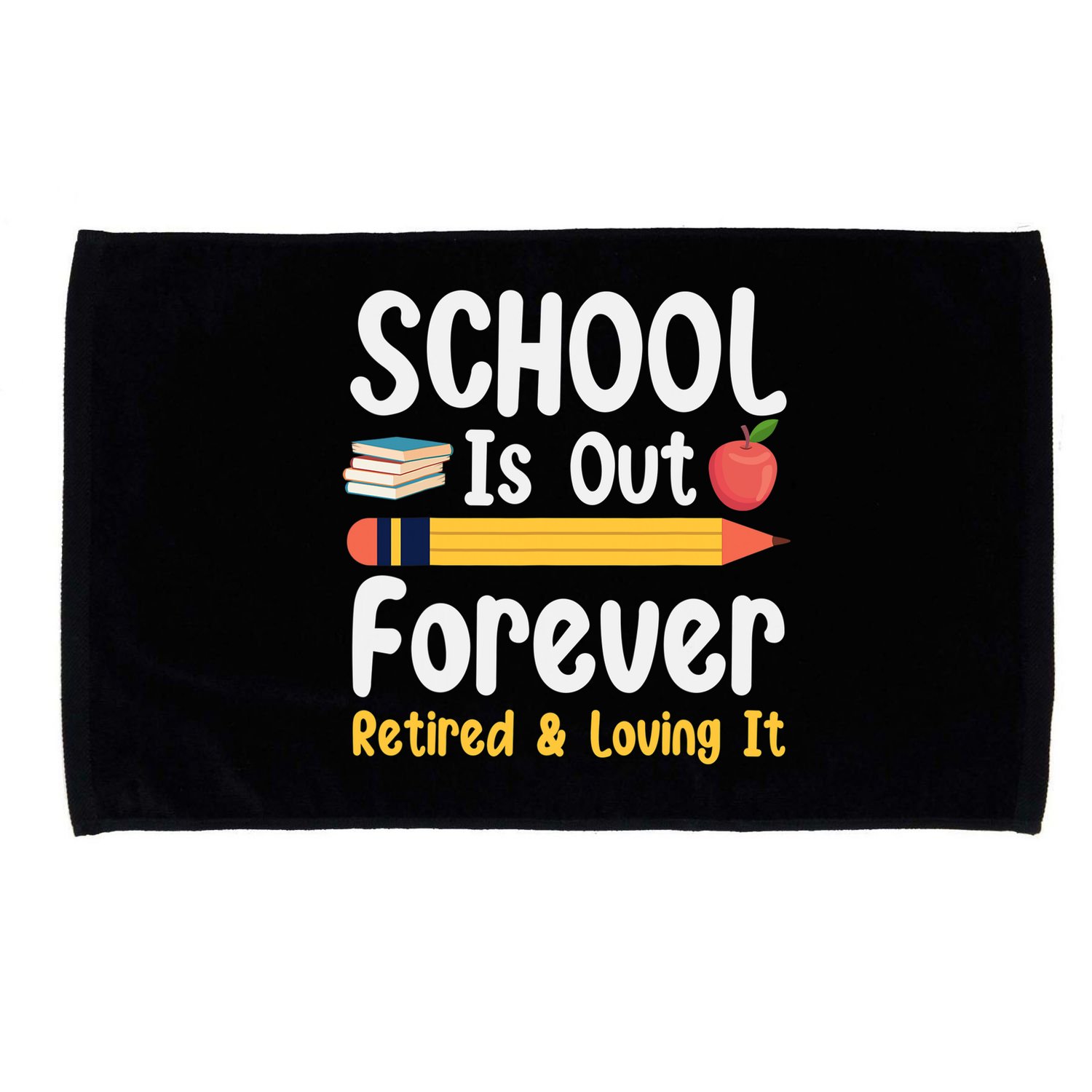 Retirement Gifts For Teacher, Schools Out Forever Retirement Microfiber Hand Towel