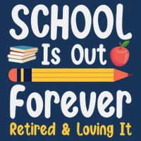 Retirement Gifts For Teacher, Schools Out Forever Retirement Doggie Tank