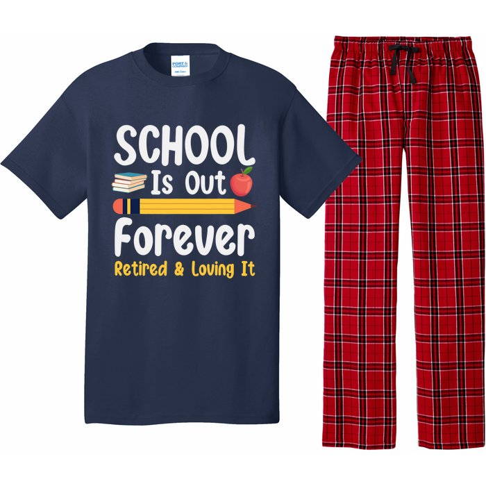 Retirement Gifts For Teacher, Schools Out Forever Retirement Pajama Set