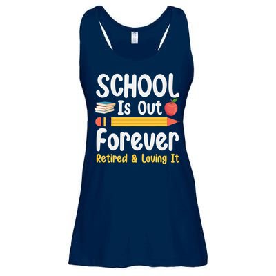 Retirement Gifts For Teacher, Schools Out Forever Retirement Ladies Essential Flowy Tank