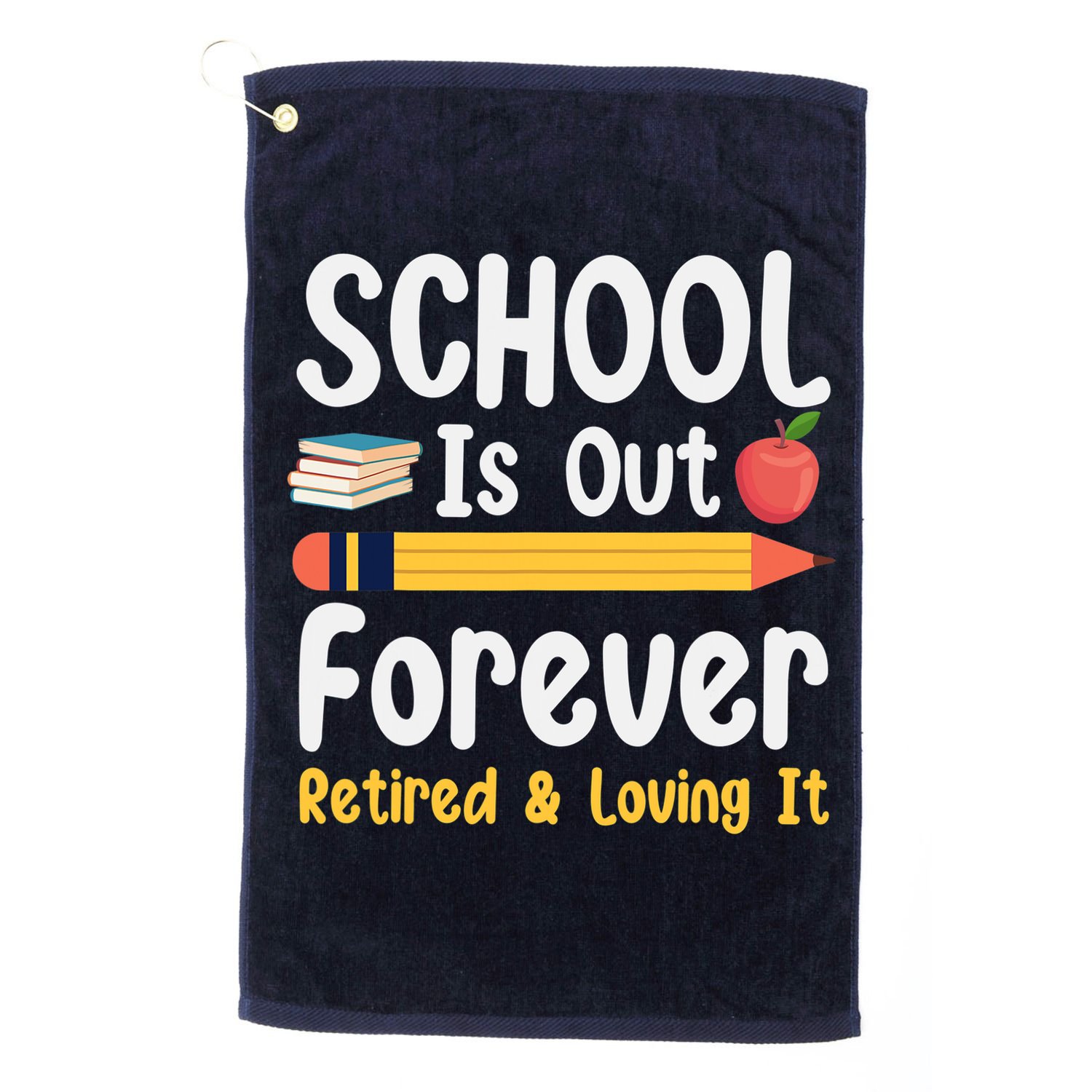 Retirement Gifts For Teacher, Schools Out Forever Retirement Golf Towel