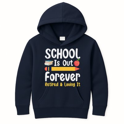 Retirement Gifts For Teacher, Schools Out Forever Retirement Kids Hoodie