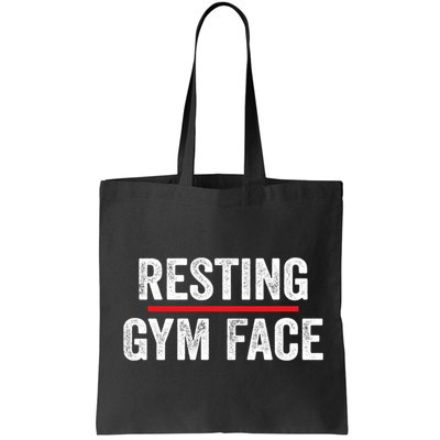 Resting Gym Face Funny Saying Workout Fitness Quotes Bag