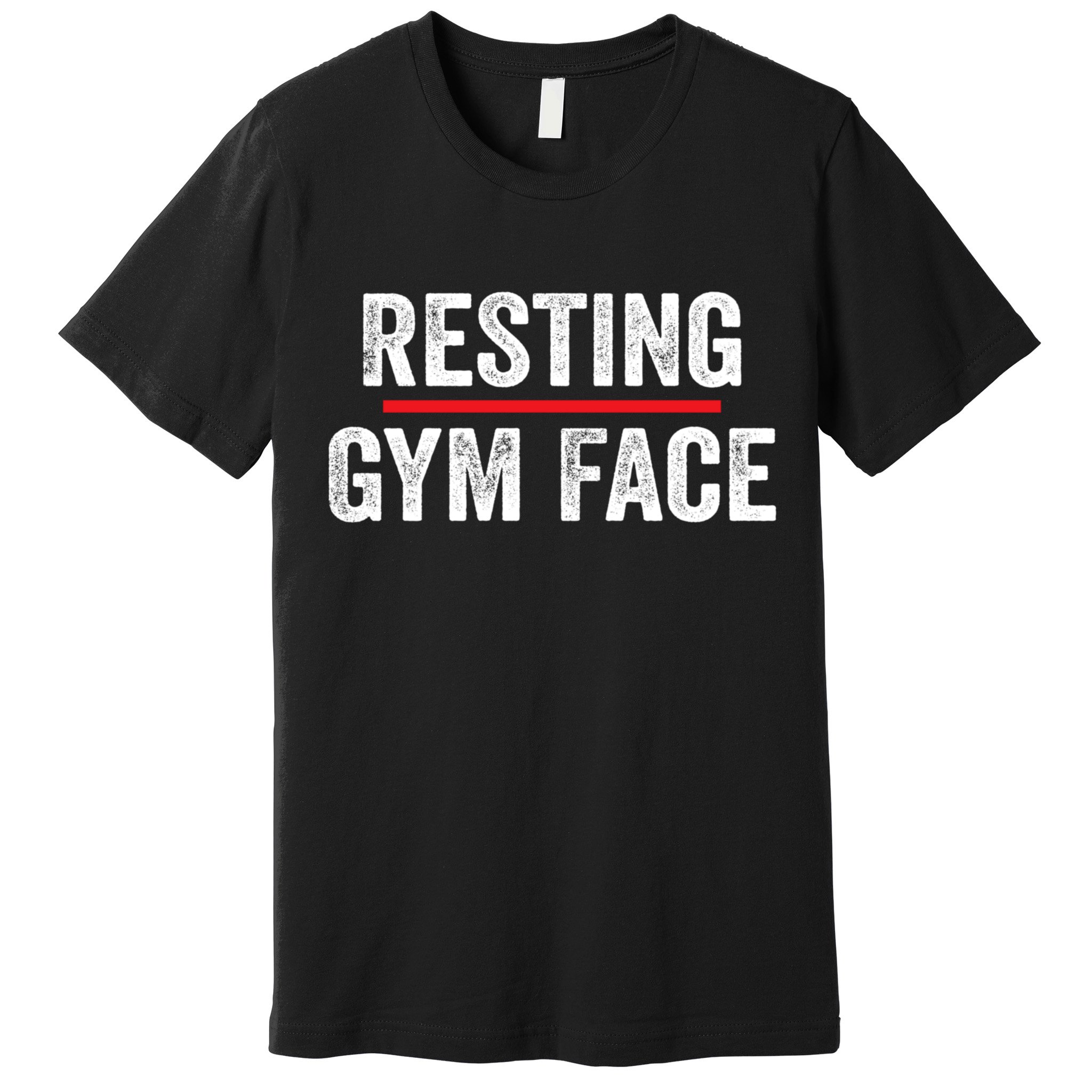 Resting Gym Face Funny Saying Workout Fitness Quotes Premium T-Shirt