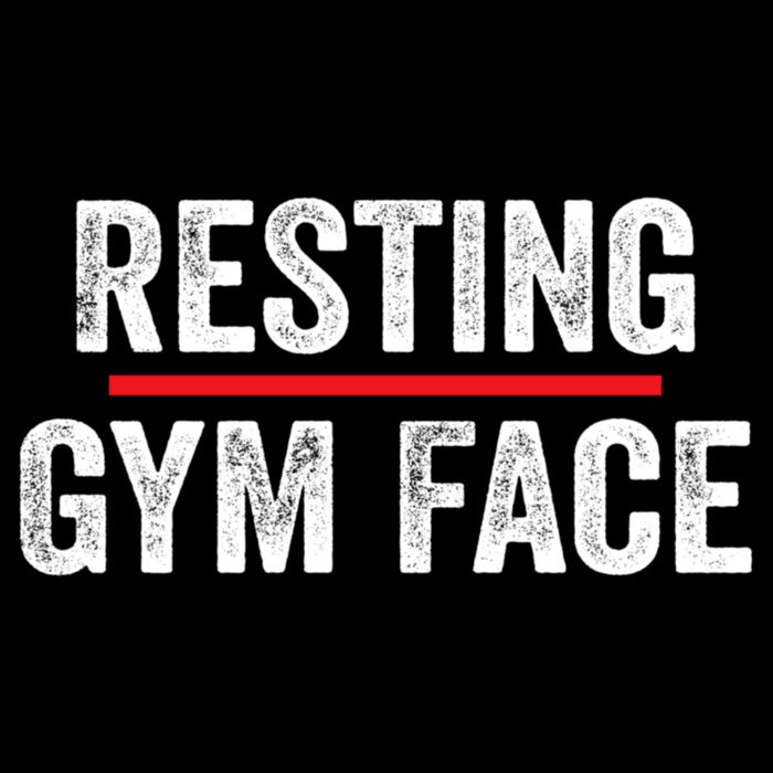 Resting Gym Face Funny Saying Workout Fitness Quotes Womens Tank Top
