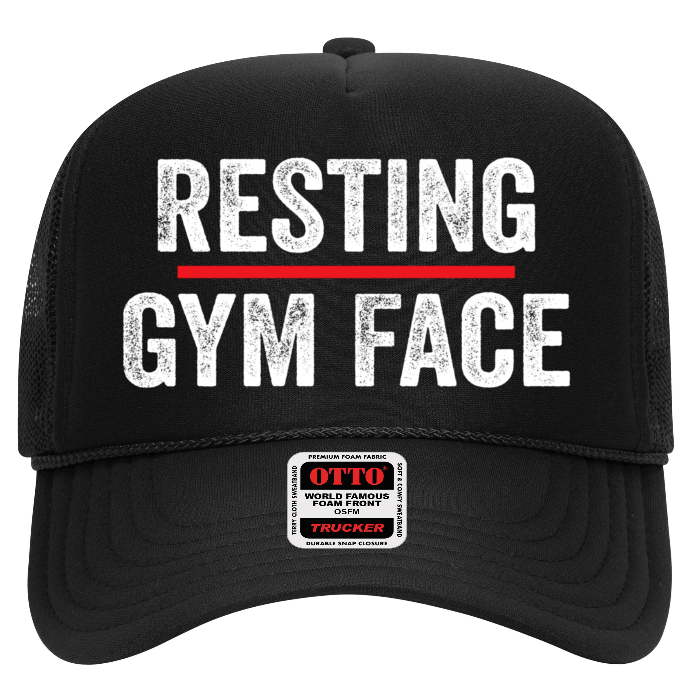 Resting Gym Face Funny Saying Workout Fitness Quotes Hat