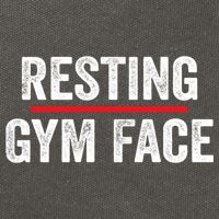 Resting Gym Face Funny Saying Workout Fitness Quotes Cotton Canvas Backpack