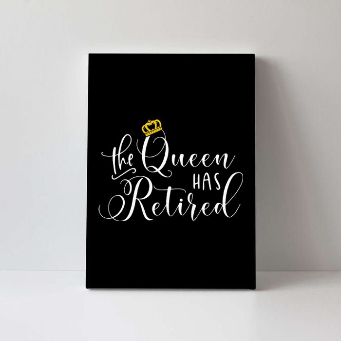 Retirement Gift For Women Queen Funny Canvas