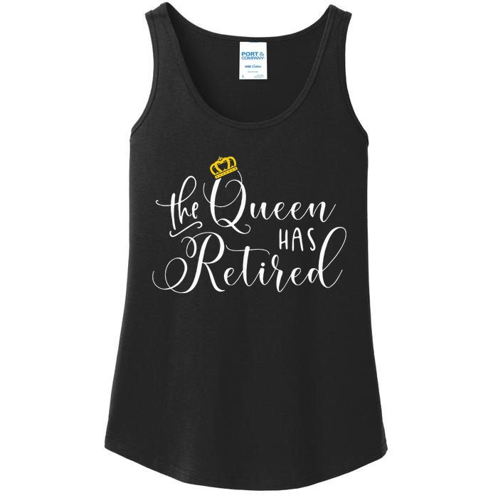 Retirement Gift For Women Queen Funny Ladies Essential Tank