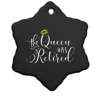 Retirement Gift For Women Queen Funny Ceramic Star Ornament