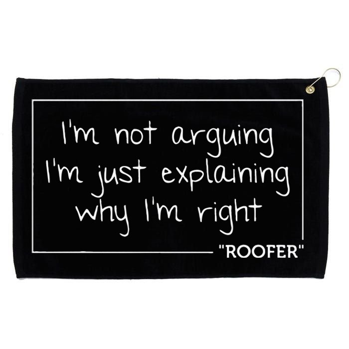 ROOFER Gift Funny Job Title Profession Birthday Worker Idea Grommeted Golf Towel