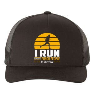 Runner Gift Funny Running Marathon Sport Sarcastic Gift Yupoong Adult 5-Panel Trucker Hat