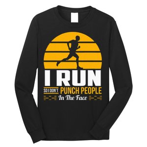 Runner Gift Funny Running Marathon Sport Sarcastic Gift Long Sleeve Shirt