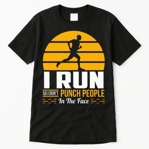 Runner Gift Funny Running Marathon Sport Sarcastic Gift Tall T-Shirt