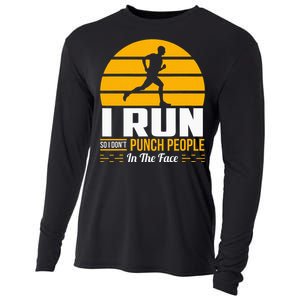 Runner Gift Funny Running Marathon Sport Sarcastic Gift Cooling Performance Long Sleeve Crew