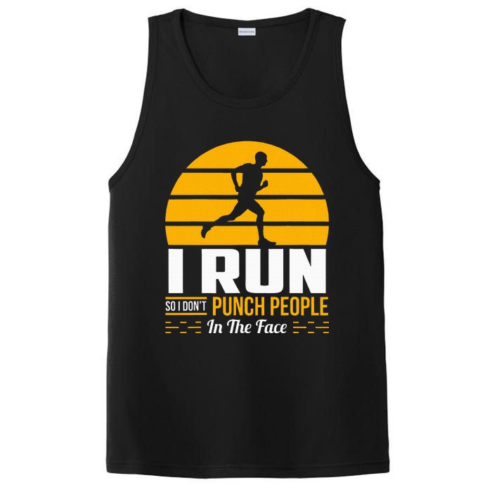 Runner Gift Funny Running Marathon Sport Sarcastic Gift PosiCharge Competitor Tank