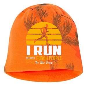 Runner Gift Funny Running Marathon Sport Sarcastic Gift Kati - Camo Knit Beanie