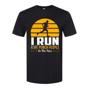 Runner Gift Funny Running Marathon Sport Sarcastic Gift Softstyle CVC T-Shirt