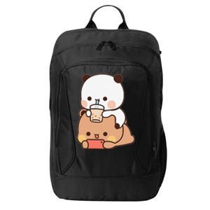 Romantic Gift For Her Bubu Dudu Bubble Tea Fleece Couples City Backpack