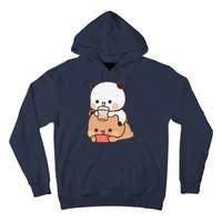 Romantic Gift For Her Bubu Dudu Bubble Tea Fleece Couples Hoodie