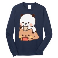 Romantic Gift For Her Bubu Dudu Bubble Tea Fleece Couples Long Sleeve Shirt