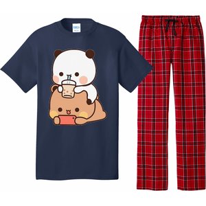 Romantic Gift For Her Bubu Dudu Bubble Tea Fleece Couples Pajama Set