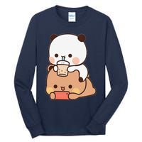 Romantic Gift For Her Bubu Dudu Bubble Tea Fleece Couples Tall Long Sleeve T-Shirt